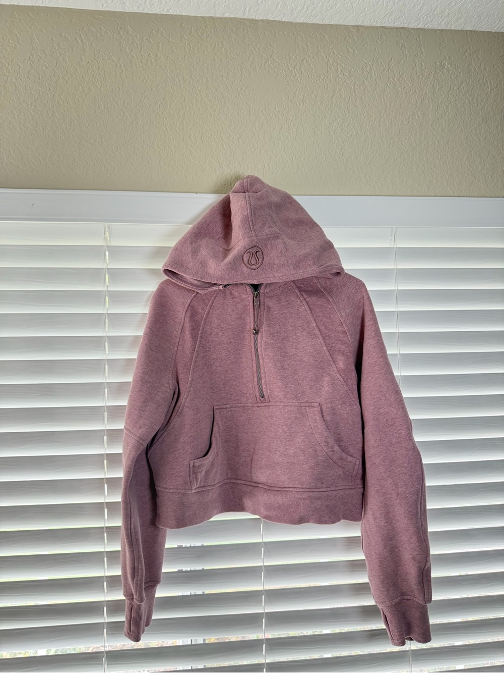 Lululemon Scuba Oversized Half-Zip Hoodie Heathered Pink Taupe